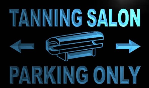 Tanning Salon Parking Only Neon Light Sign